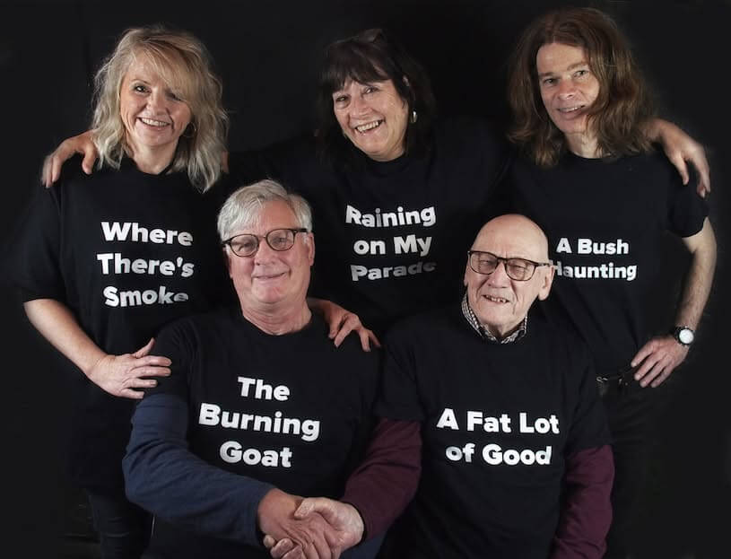 The Writers - top Lisa, Lucy & David. bottom Dale & John