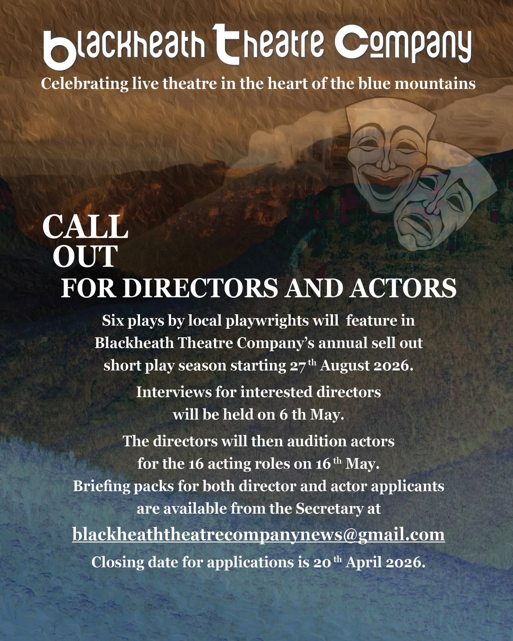 Call Out for Directors and Actors 2026